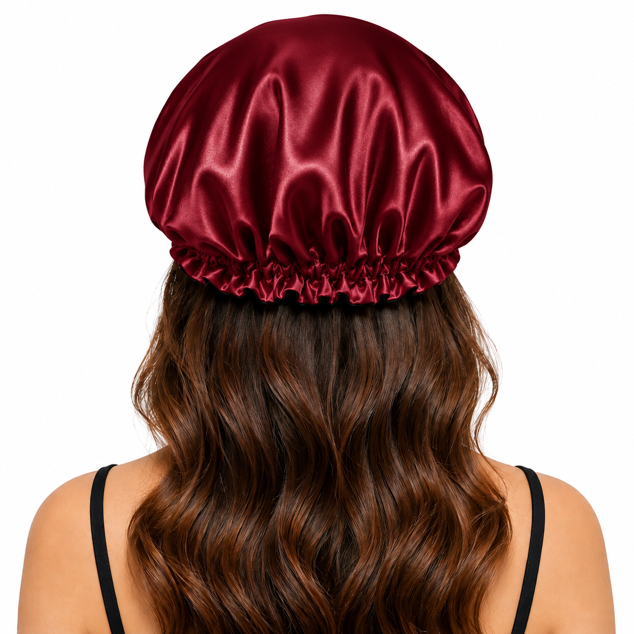 Satin Bonnet with 2 Satin Scrunchies Combo Set - Image 6